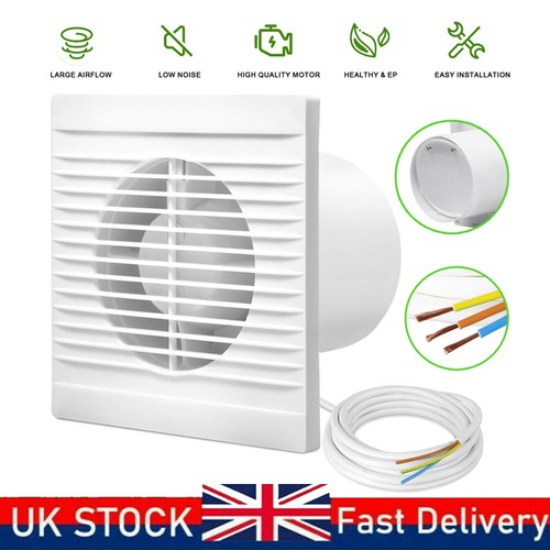 White bathroom extractor fan - extractor, 3