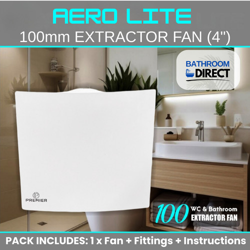 Aero light bathroom extractor - bathroom,