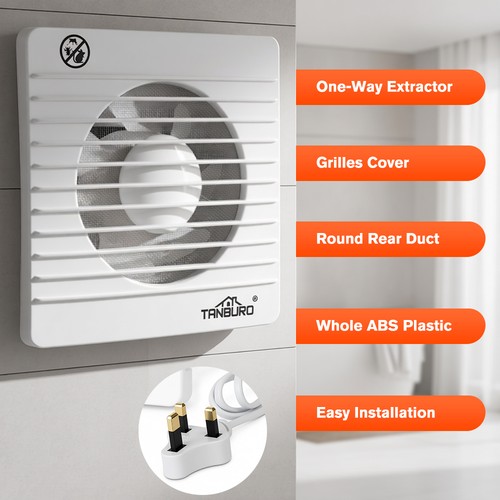 New silent bathroom extractor - new,
